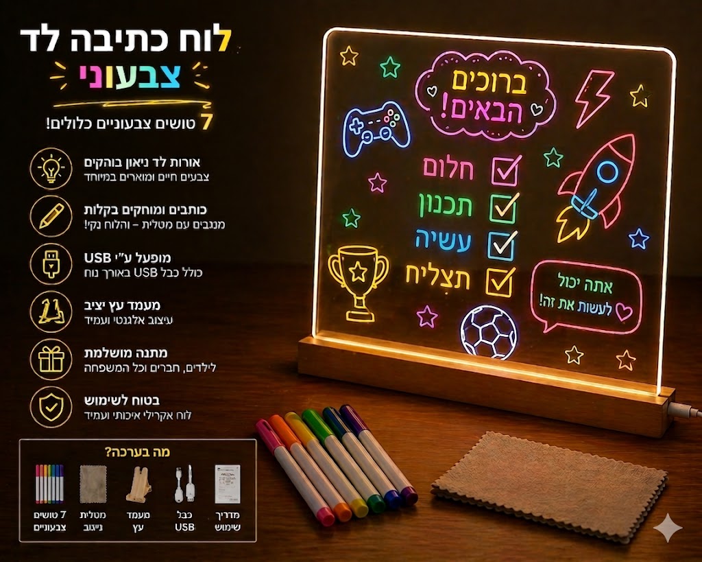 ✨ הלוח שיגרום לילדים לאהוב לצייר וללמוד