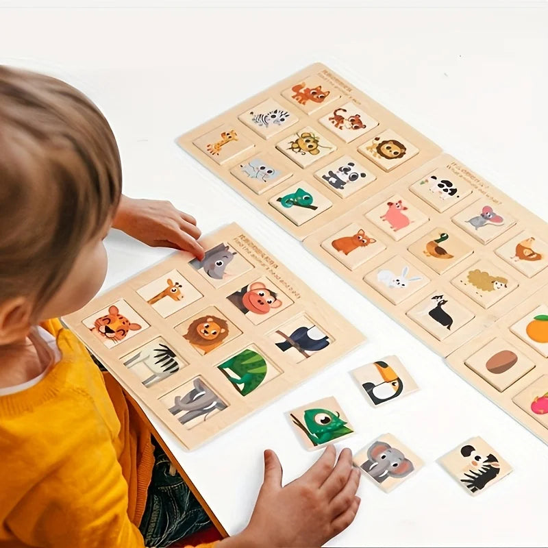 פאזל התאמה מונטסורי מעץ