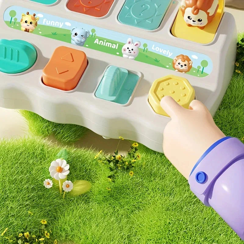 קופסת מונטסורי – חיות קופצות